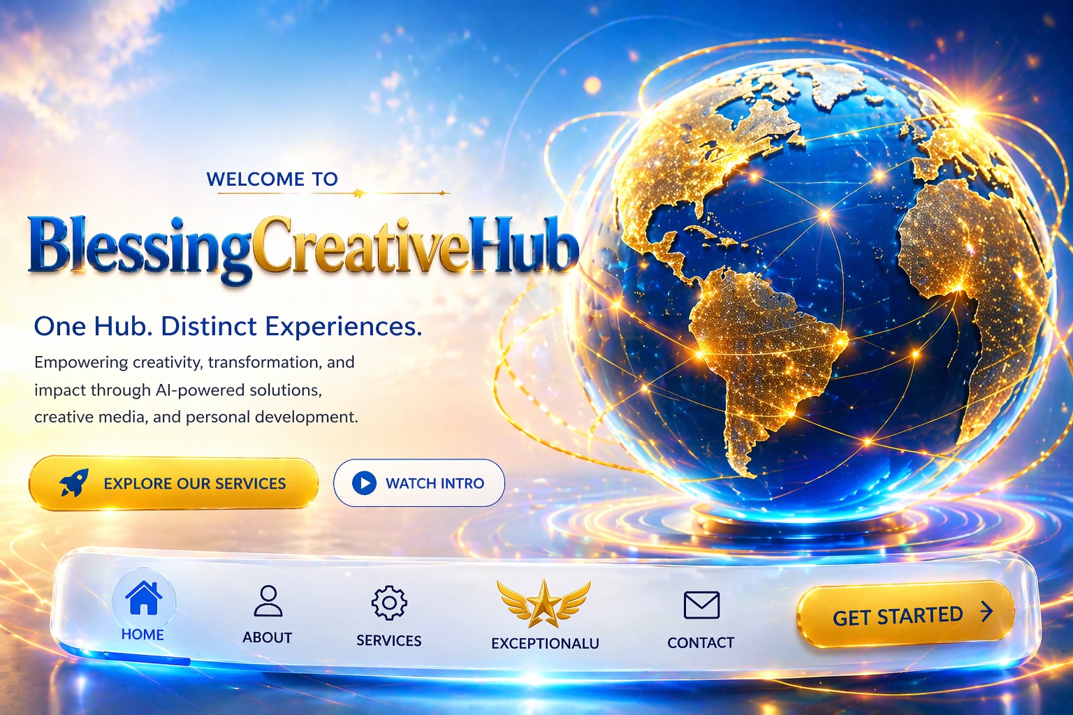 BlessingCreativeHub global creative platform banner