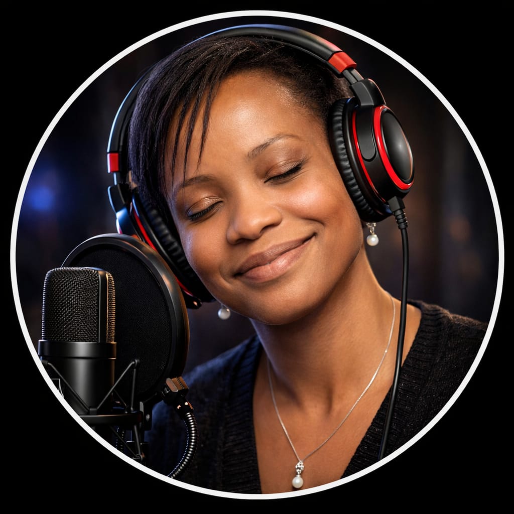 Blessing Busch voice acting and narration website preview
